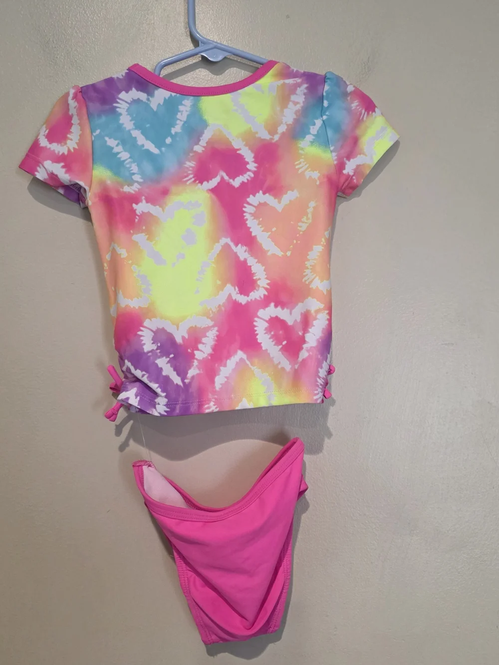 The Children's Place Girls 18-24M 2pc UPF 50+ Tie Dye Swim Set Retro Colorful